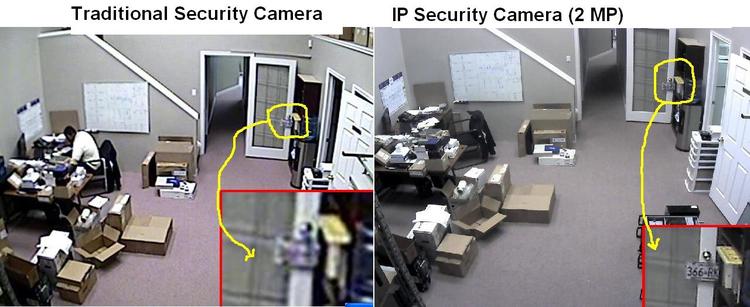 Traditional 700TVL Analogue Radford Security Cameras Installation vs 2MP Digital IP Radford Security Cameras Installation